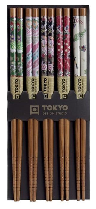 Tokyo Design Studio Chopstick Set - Multi Coloured (5 Pairs) | {{ collection.title }}