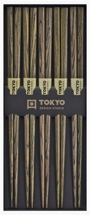 Tokyo Design Studio Chopstick Set - Wood (5 Pairs) | {{ collection.title }}