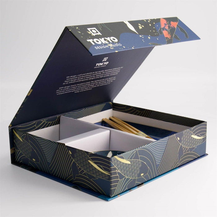 Tokyo Design Studio Kawaii Koi Sushi Plate Giftset & Chopsticks (4pcs) | {{ collection.title }}