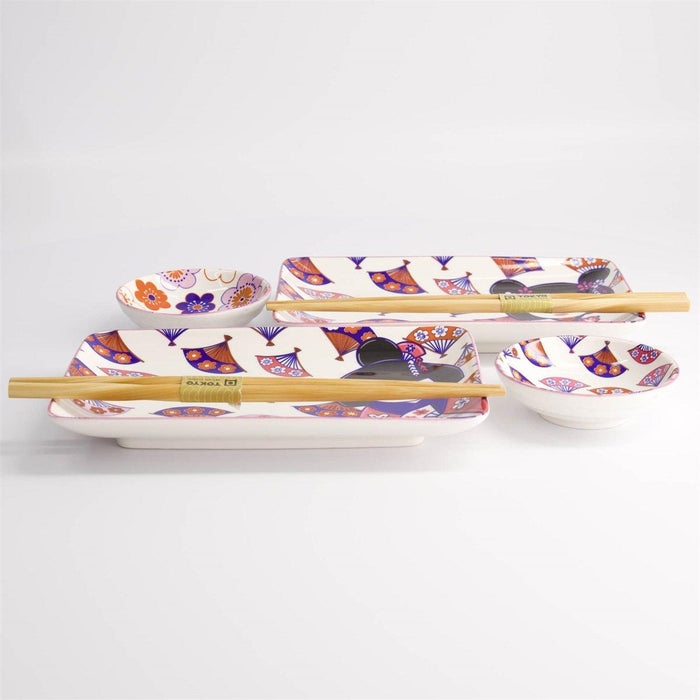 Tokyo Design Studio Kawaii Maiko Sushi Plate Giftset & Chopsticks (4pcs) | {{ collection.title }}