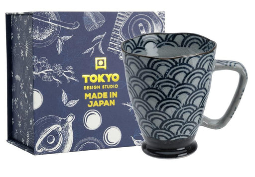 Tokyo Design Studio Mug Giftset - Blue & Grey Wave (400ml) | {{ collection.title }}