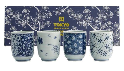 Tokyo Design Studio Teacup Giftset - Blue & White (4x160ml) | {{ collection.title }}